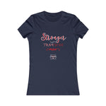 'Stronger Than Your Man' Frilly Style Ladies T-Shirt
